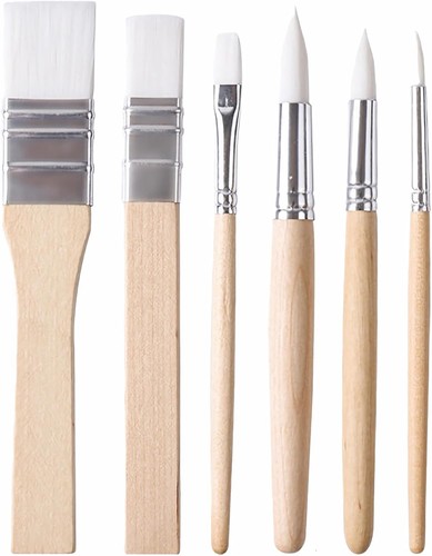 Pieces wooden paint - 6,