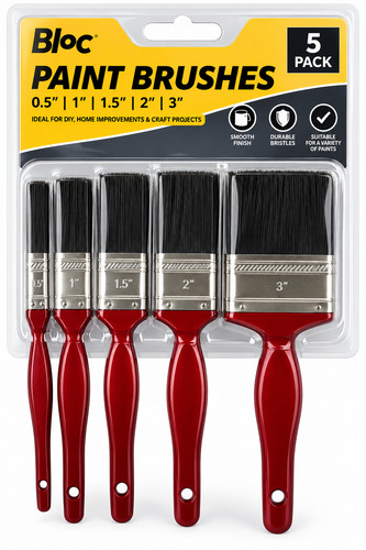 5pc paint brush set - paint,