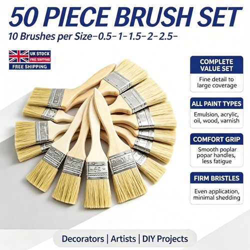 Pack paint brush set - 50,