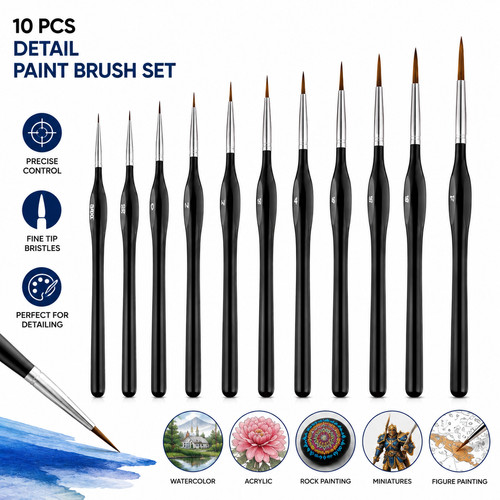 Premium paint brushes set - brushes,