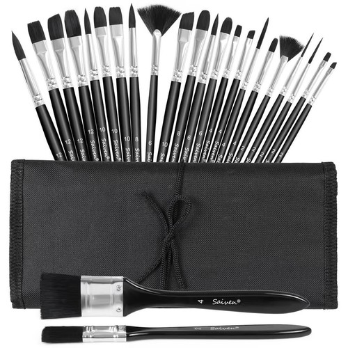 24pc artists paint brushes - 24pc,