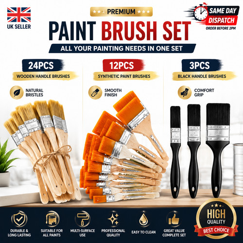 Pack paint brush brushes - 24,