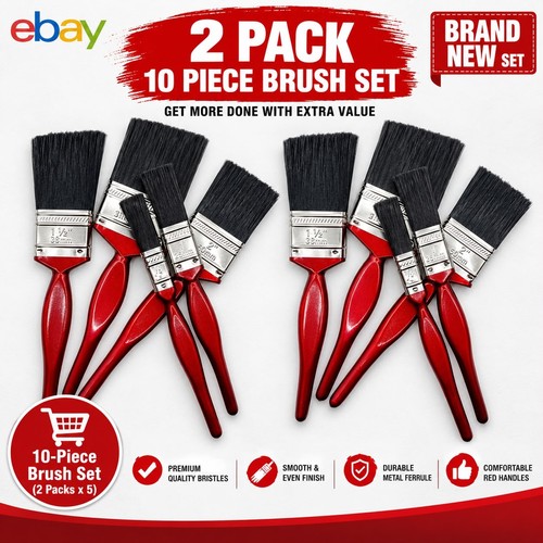 Pack paint brush set fine - 10,