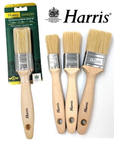 Harris 3pc varnish paint - varnish, brush