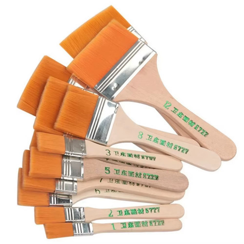 12pcs nylon paint brush set - nylon,